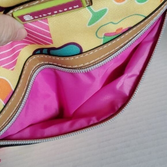 Lily Bloom Bag Summer Beach Flip Flops Balls Tote Shoulder Handbag Purse Women's - Picture 10 of 15